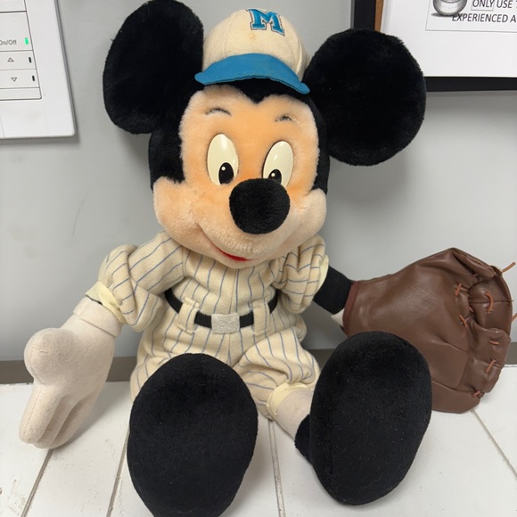 Disney Other - Vintage Disney Mickey Mouse Plush in Striped Outfit